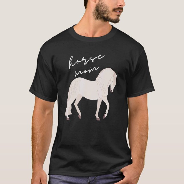 Camiseta Percheron Horse Mãe Para Mulheres (Frente)