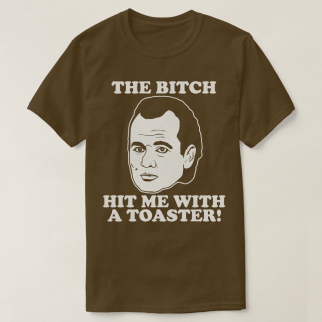 Camiseta Percorra-me com uma citação de torradeira 1 (Frente do Design)