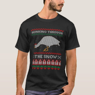 Camiseta Percorrendo A Neve Goose Feia Honk
