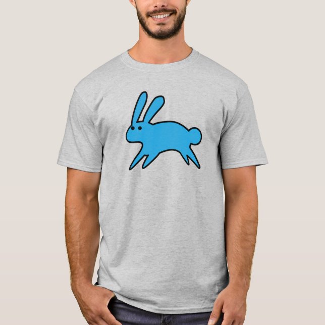 Camiseta Percorrendo Pequeno Coelhinho Azul (Frente)