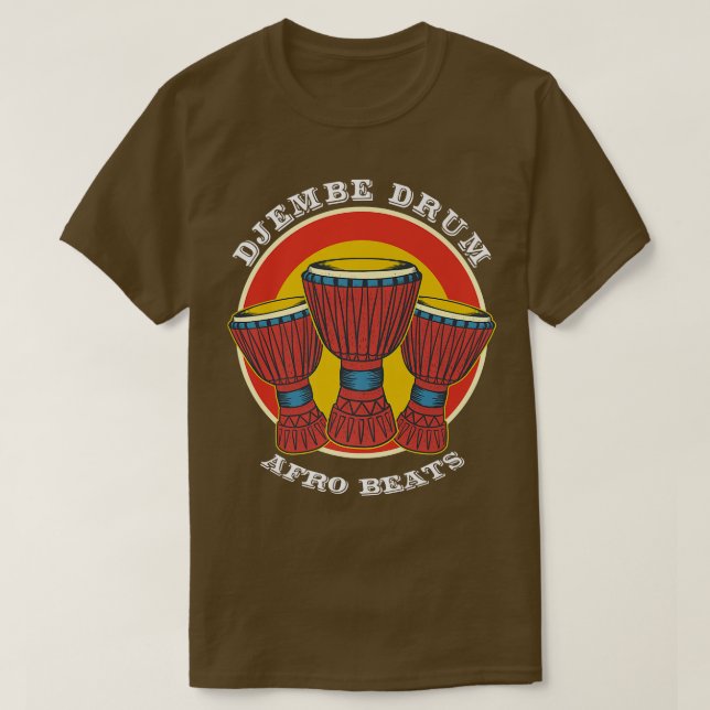Camiseta Percussion DjembeJembe Drum Afrobeia Africano (Frente do Design)