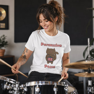 Camiseta Percussion Posse - Gato Baterista Fofo