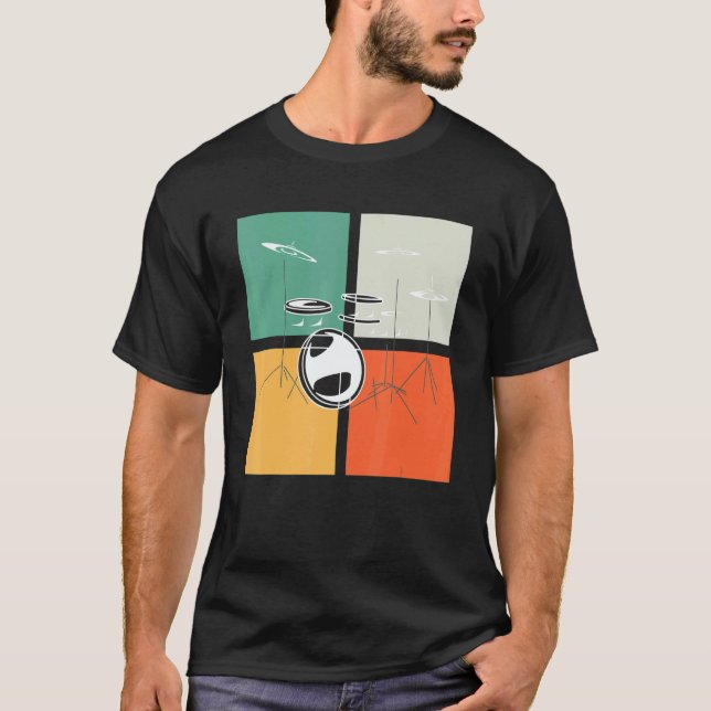 Camiseta Percussionist Drummer Instrumentalist Rock And Rol (Frente)