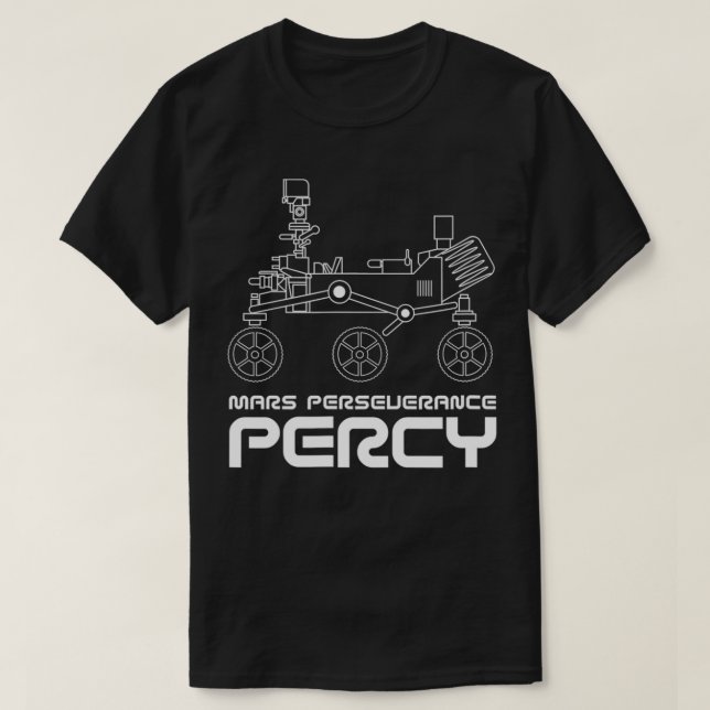 Camiseta PERCY Mars Perseverance Rover Ingenuity Space Eply (Frente do Design)