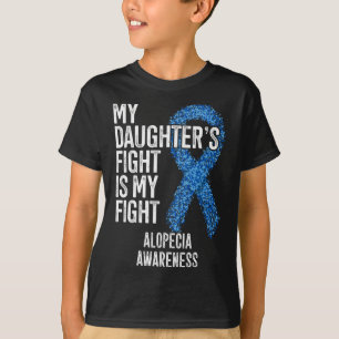 Camiseta Perda de cabelo Minha Filha Luta É Minha Luta Cont