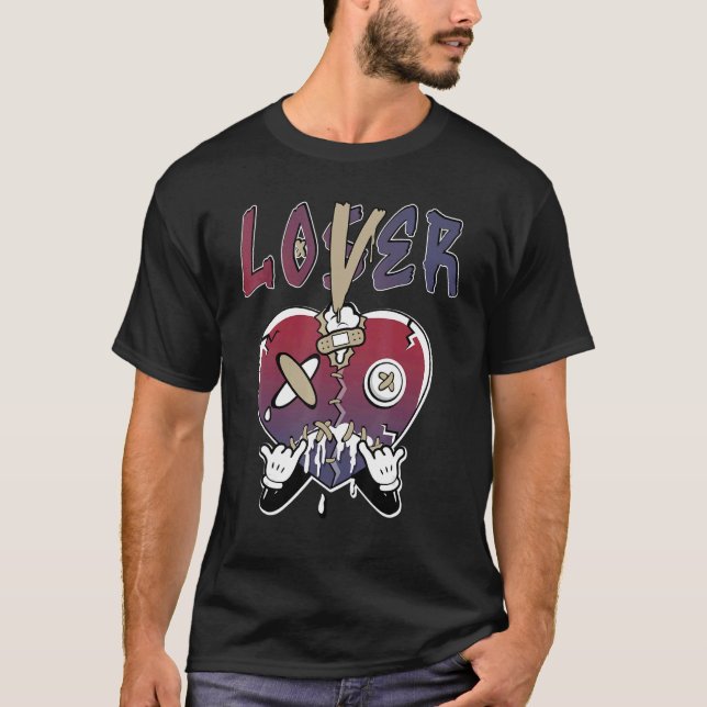 Camiseta Perda de coração V3 Fade Carbon 700s Combinação (Frente)