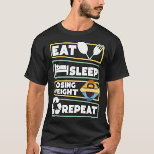 Camiseta Perda de Peso Motivação Exercício de Exposição Diá