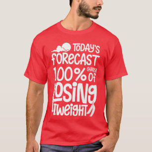 Camiseta Perda de Peso Motivação Exercício de Exposição Diá