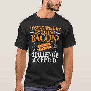Camiseta Perda De Peso Por Comer Bacon Ketose Keto Diet De