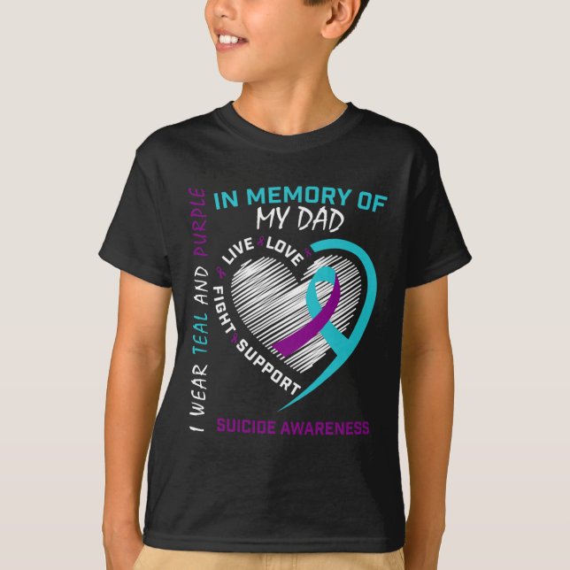 Camiseta Perda Do Pai Em Memória Da Minha Consciência Do Su (Frente)