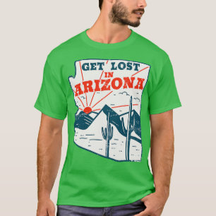 Camiseta Perda na Arizona Vintage Desert Landscape Retro
