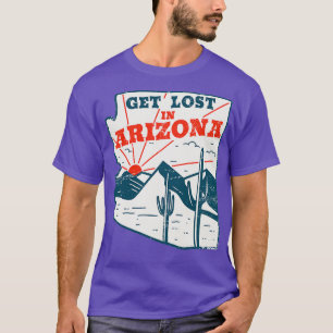 Camiseta Perda na Arizona Vintage Desert Landscape Retro