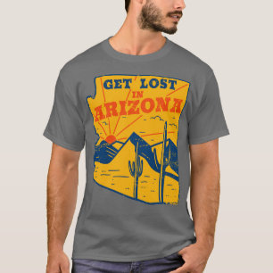 Camiseta Perda na Arizona Vintage Desert Landscape Retro