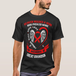 Camiseta Perda Vermelha da Consciência da Doença Cardíaca d