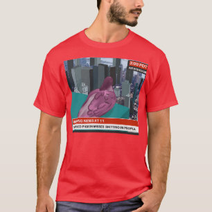 Camiseta Perdas deprimidas do pombo