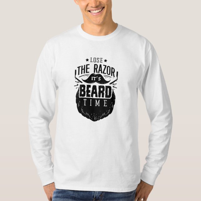 Camiseta Perder a lâmina o tempo da barba (Frente)