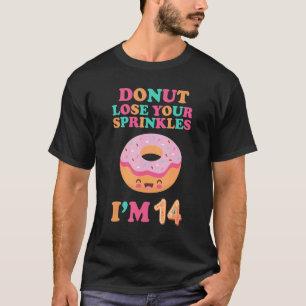 Camiseta Perder De rosquinha Seu 14 Sprinkles Aniversário 1