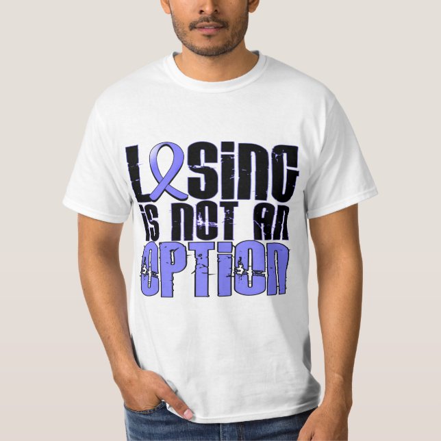 Camiseta Perder não é um cancro da próstata da opção (Frente)