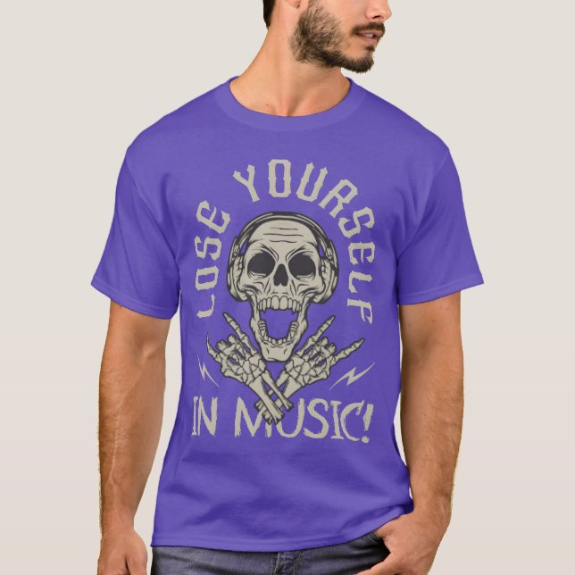 Camiseta PERDER-SE NA Vintagem MÚSICA (Frente)