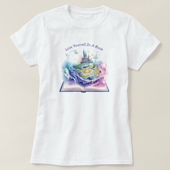 Camiseta Perder-Se Num Livro (Frente do Design)