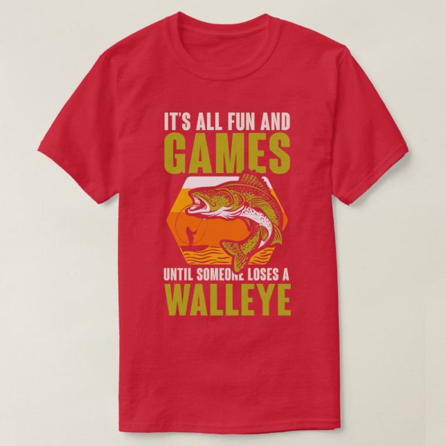 Camiseta Perderes a walleye (Frente do Design)