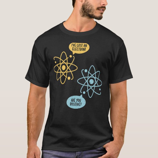 Camiseta Perdeu Um Professor De Química Eletrônica, Química (Frente)