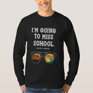 Camiseta Perdi Férias Engraçadas na Escola no Dia Passado d