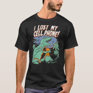 Camiseta Perdi Meu Celular Dinossauro Mente Mulheres Menino