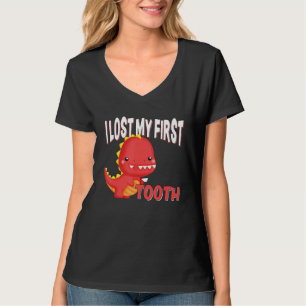Camiseta Perdi Meu Primeiro Dente Fada dos Dentes Dinossaur