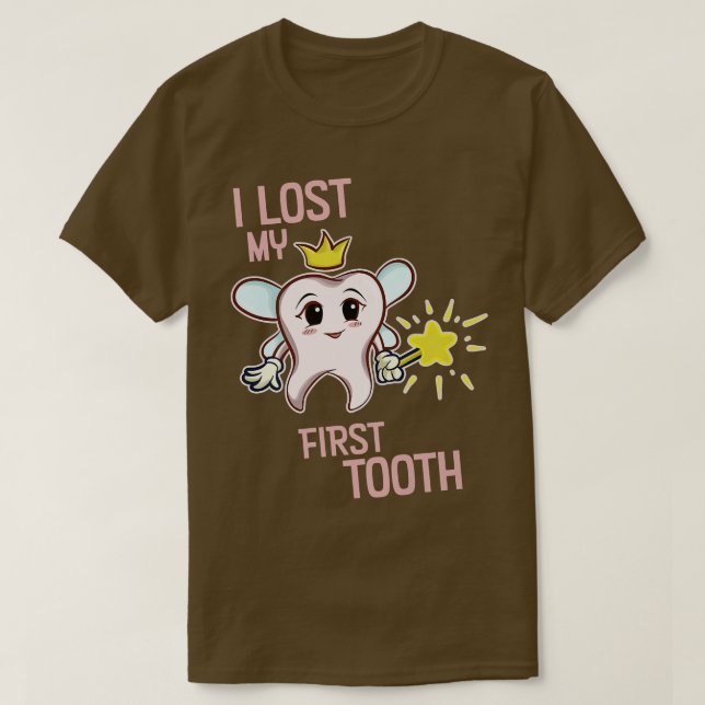 Camiseta Perdi minha primeira fada dos dentes (Frente do Design)