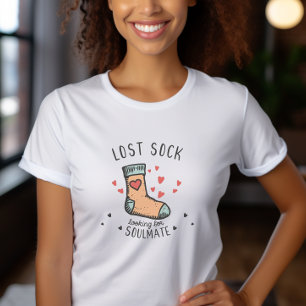 Camiseta Perdida à procura de Dia de os namorados de alma
