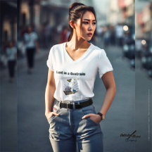 Camiseta - Perdida em Quatrain pela poeta Adiela A