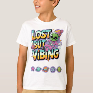 Camiseta Perdida Mas Vibing - Astronauta de Alienígena Quir