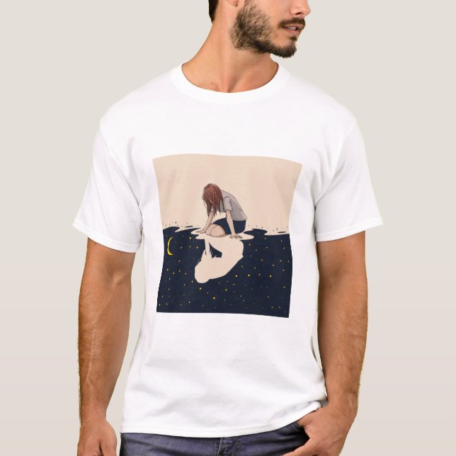Camiseta Perdida na reflexão.  (Frente)
