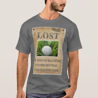 Camiseta PERDIDO - bola de golfe