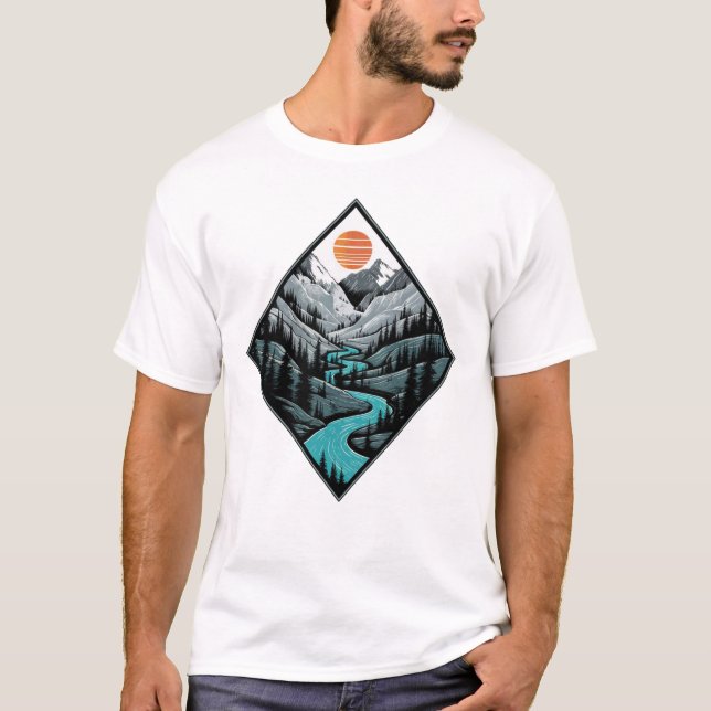 Camiseta "Perdido de novo: a natureza não deixa de girar" (Frente)