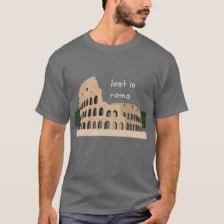 Camiseta Perdido em Roma - Design Colosseum