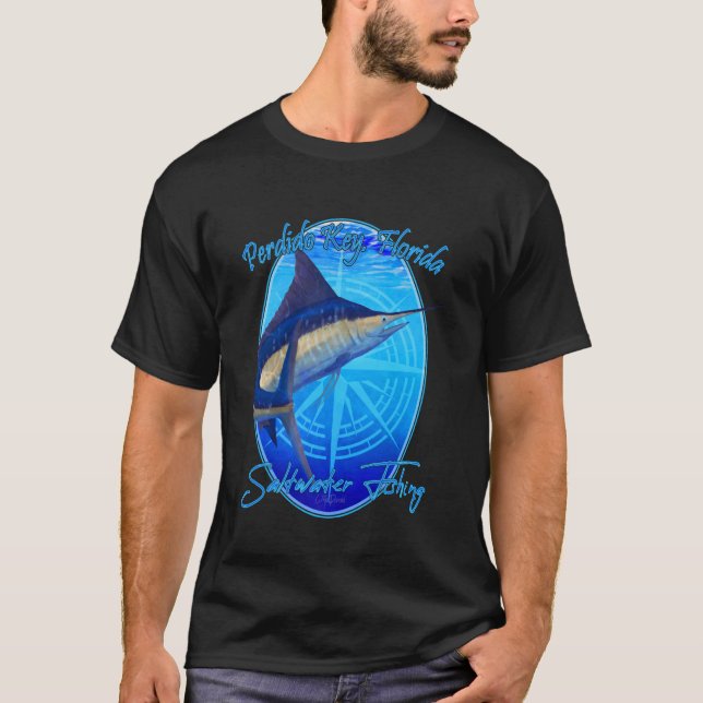 Camiseta Perdido Key, Flórida Sailfish Billfish Pesca Marít (Frente)