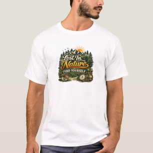 Camiseta Perdido Na Natureza Encontre a Si Mesmo