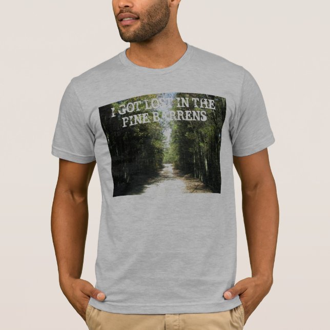 Camiseta Perdido no pinho Barrens (Frente)