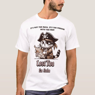 Camiseta "Perdido Também - Ir Solo Pirata Cat Tee
