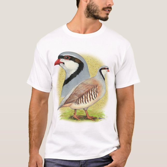 Camiseta Perdiz de Chukar combinado (Frente)