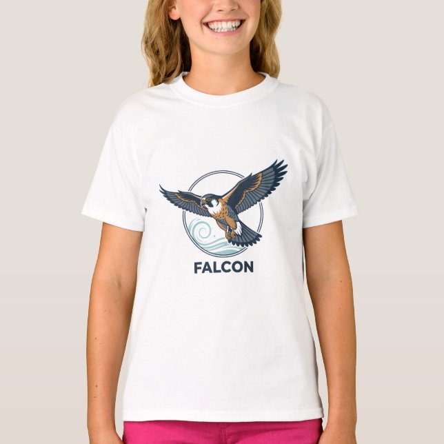 Camiseta Peregrine falcon  Girls' T-Shirts (Frente)