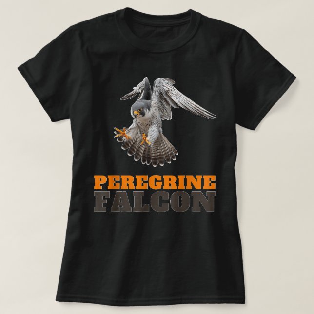 Camiseta Peregrine Falcon peregrinus Faucon pèlerin (Frente do Design)