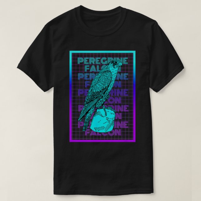 Camiseta Peregrine Falcon Vintage Retro Peregrine Falcon (Frente do Design)