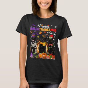 Camiseta Peregrino Bruxa Peru Santa Cão Labrador Preto