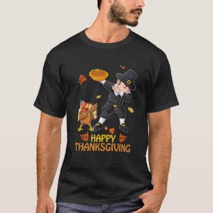 Camiseta Peregrino Dabbing Peru Dia de Ação de Graças Dia d