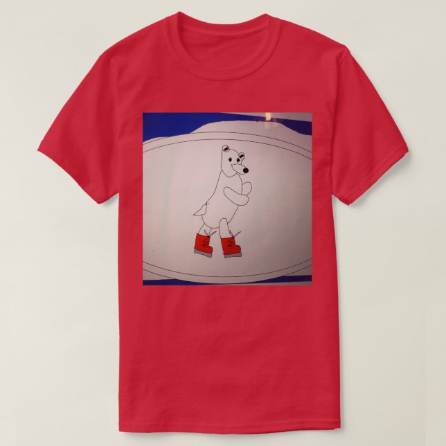 Camiseta Perereca Polar Comédia Escava Gelo (Frente do Design)