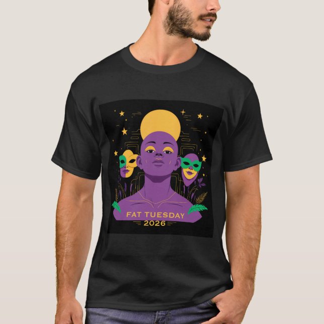 Camiseta Perfect for Mardi Gras 2026 (Frente)