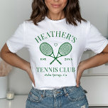 Camiseta Perfect Mating Last Swing Tênis Club Bachelorette<br><div class="desc">Bela festa de Tênis. Parte de uma coleção inteira!</div>